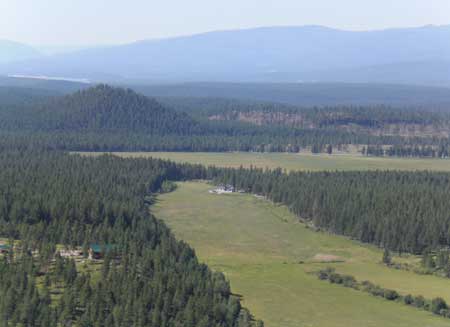 Birds eye view of property